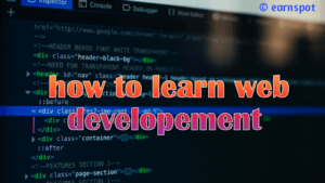 How to start learn web Developement