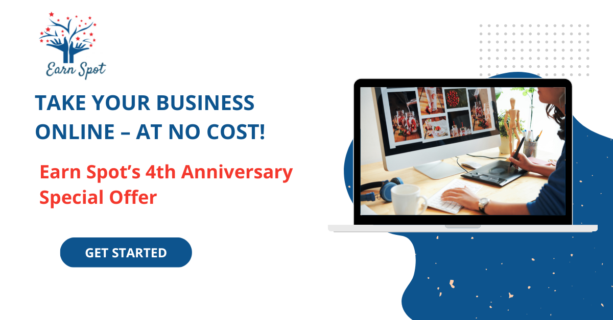 Earn Spot Celebrates 4th Foundation Day by Offering Free Websites to All Types of Businesses