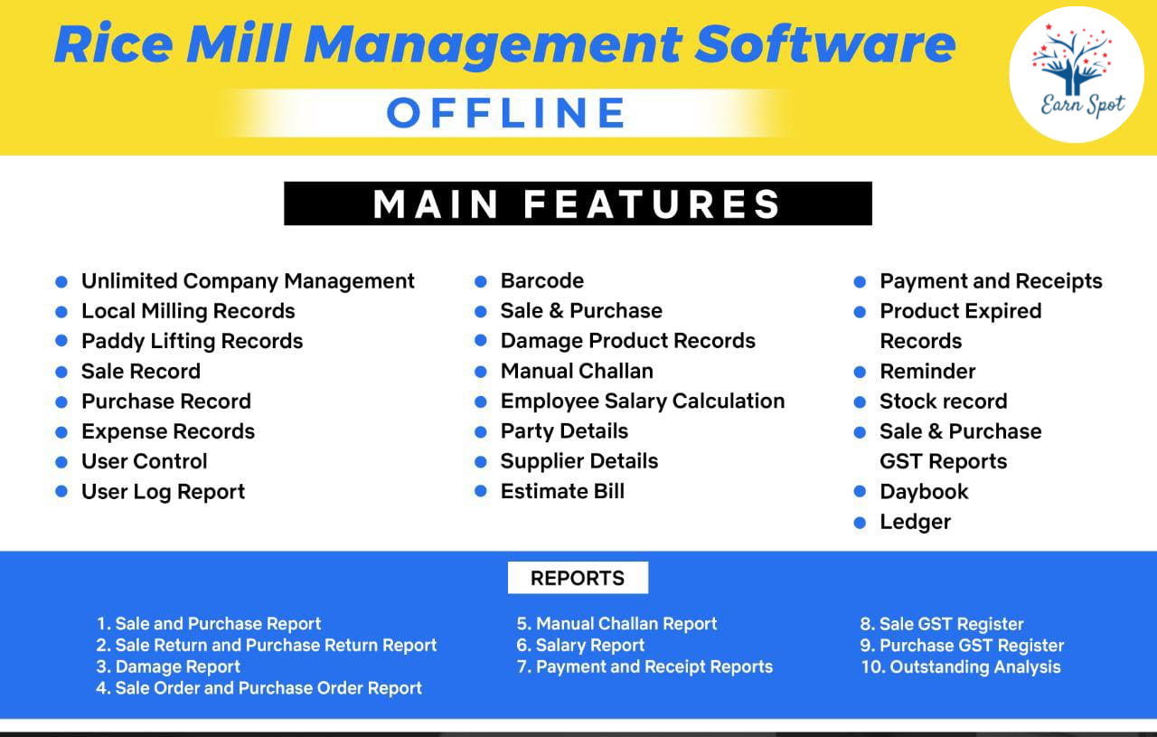 Rice Mill Management Software